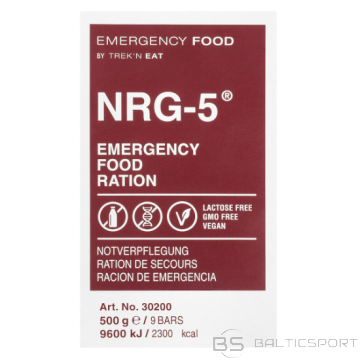 NRG-5 ārkārtas pārtikas deva  (augsta enerģija, ilgst termiņš)