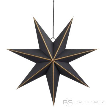 Edelman Dekoratīvs piekaramais papīrs Zvaigzne FSC 18x60cm melns 7 zari vizla