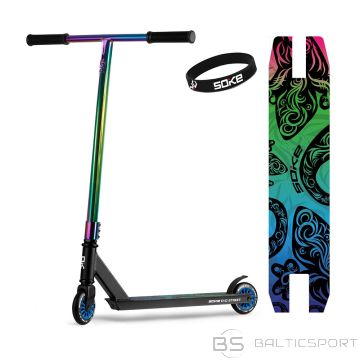 Triku skrejritenis SOKE EVO, melns-neohroms