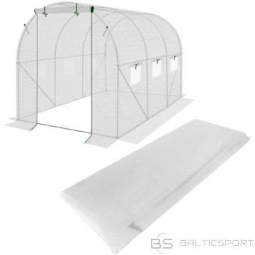BS Dārza tuneļa siltumnīcas pārseguma plēve 200x300x200cm balta