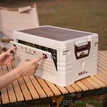 Nils Camp NCB4002 SALIEKAMĀ KEMPINGA KASTE AR VĀKU ZAĻA 2IN1 50L