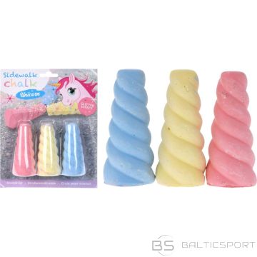 Detal UNICORN ROAD CHALK WITH GLITTER EFFECT 3 PCS
