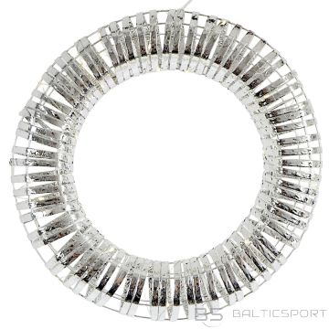 Detal DECORATIVE WREATH TIRE TIMER 30LED 40CM SILVER