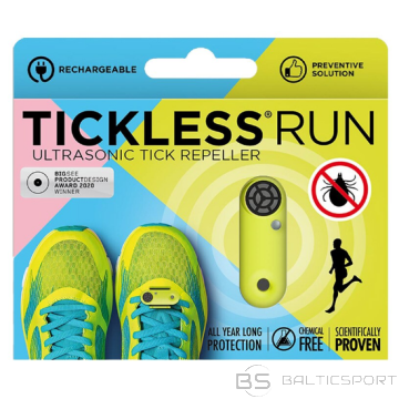 ULTRASONISKĀ AIZSARDZĪBA PRET ĒRCĒM- SPORTAM CILVĒKIEM - ZILS TICKLESS RUN-Dzeltens