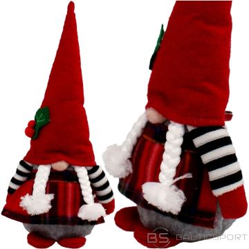 Saska Christmas DECORATIVE gnome elf 30cm with mountain ash GIRL