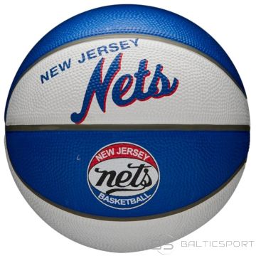 Basketbola bumba /Wilson NBA komanda Retro Bruklinas Nets mini bumba WTB3200XBBRO (3)