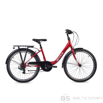 S´cool Bērnu velosipēds S'COOL chiX, 24'' sarkans/balts