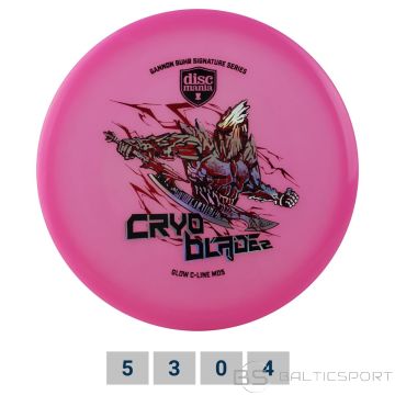 Discgolf DISCMANIA Midrange Driver C-LINE GLOW MD5 Gannon Buhr Signature - Cryo Blade 2 Pink 5/3/0/4