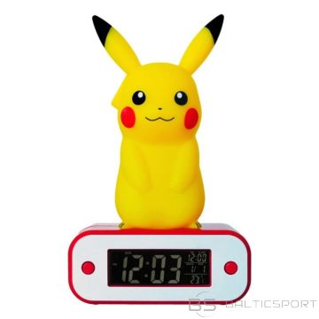 BS Pokémon Pikachu modinātājs ar apgaismojumu