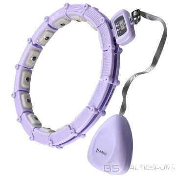 HHM14 HULA HOOP VIOLET MAGNETIC WITH WEIGHT + COUNTER HMS