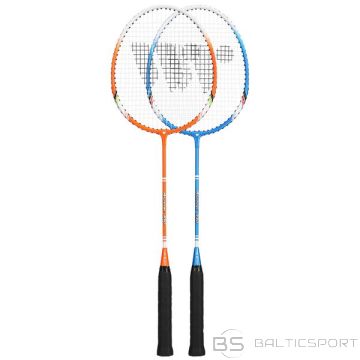 Wish ALUMTEC 330K BADMINTONA KOMPLEKTS ZILS+ORANŽS