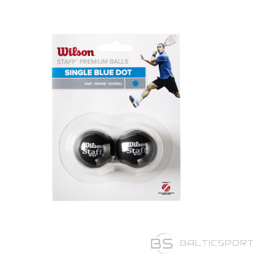 WILSON skvoša bumbiņas STAFF Iepakojumā 2 gb. - blue dot