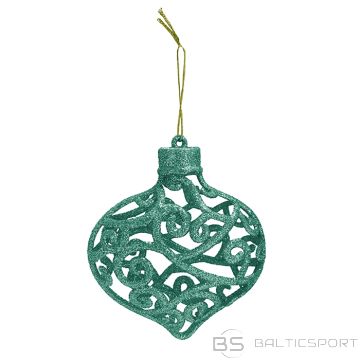 Egļu rotājums 3D, 8cm, smaragda, 2 veidi