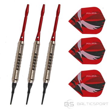 Rzutki X-DART Soft 19g czerwone alu / czerwony