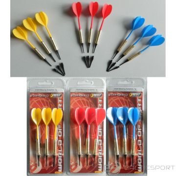 Best Sporting ДАРТСЫ, ПЛАСТИКОВЫЕ ДРОТИЦЫ, 3 ШТ, СЕЙФ - ЖЕЛТЫЙ