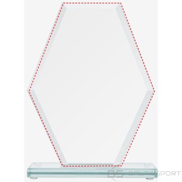 BS Stikla trofeja ar salauztu pamatni (nav pieejama)