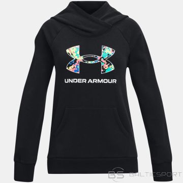 Under Armour Džemperis Ua meitenes konkurents Logo Hoodie 1366399 001 / Melna / XL