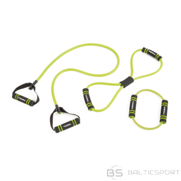 TOORX gumijas komplekts ar mīkstiem rokturiem, zaļš