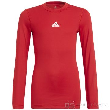 Adidas Techfit Ls Tee Y H23154 T-krekls / Sarkana / 164 cm