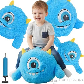 Xqmax EMOJI BUMBIŅA 40CM AR ROKTURIEM ZILĀ GAUMĒ