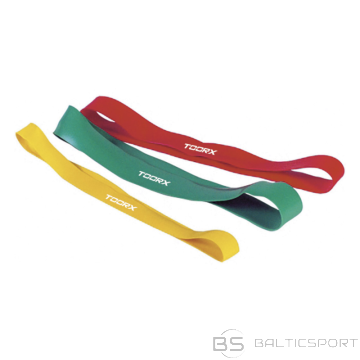 Vingrošanas gumijas lentu komplekts TOORX Latex Bands Strong (10 gab. iepakojumā)