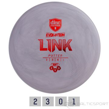 Discgolf DISCMANIA Putter SOFT EXO LINK Evolution Grey 2/3/0/1