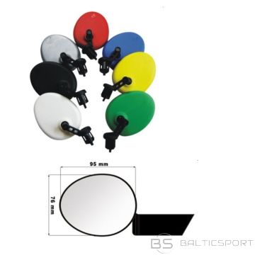 BS Зеркало заднего вида AJS, устанавливаемое на руль, чёрное (N/A)