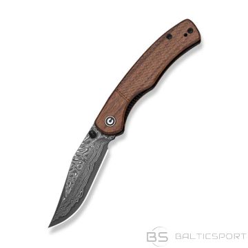 Civivi Clingman Damascus Guibourtia Wood Knife (N/A)