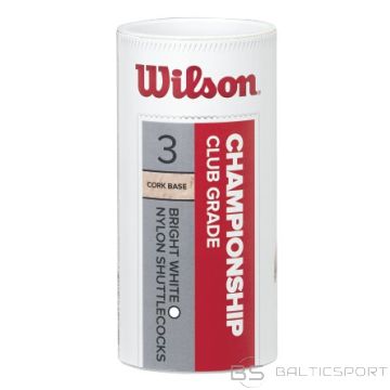 Badmintona volāni /WILSON CHAMPIONSHIP VOLĀNI ( vidējais ātrums, balti )