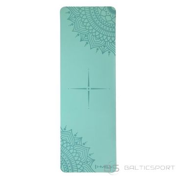 YM10 КОВРИК ДЛЯ ЙОГИ TPE МЯТНЫЙ