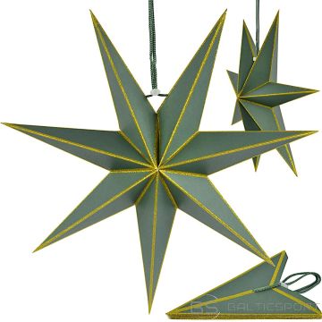 Saska Gift And Decor Zelta papīra zvaigzne Saska Gift & Decor, 60 cm, zaļa