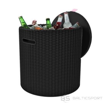 Keter Dārza galdiņš/uzglabāšanas kaste Cool Stool brūns