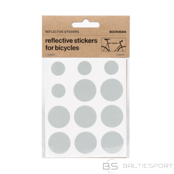 BOOKMAN atstarojošās uzlīmes velosipēdiem, balti punktiņi