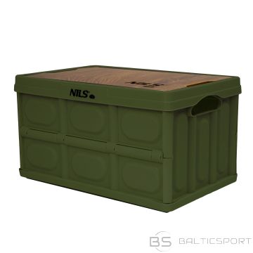 NCB4007 Folding Camping Box with 2-in-1 Table Function, Green, NILS CAMP