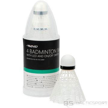 Badmintona volāni /Badminton shuttles in tube AVENTO 46SG LED 4 pcs