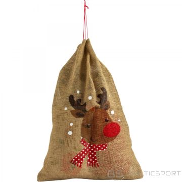 Christmas Decoration JUTE GIFT BAG 70X50CM REINDEER