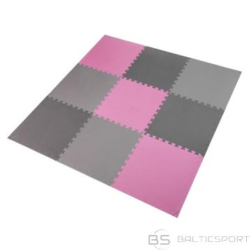 One Fitness MP10 MULTIPACK L. PELĒKS-ROZA-D.GREY PUZZLE AIZSARGPAKLĀJS 60x60x1,0 CM (9 GAB. KOMPLEKTS)