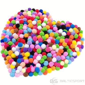 BS Krāsainie kamolīši Ø1cm - POM POM 1200gb komplekts