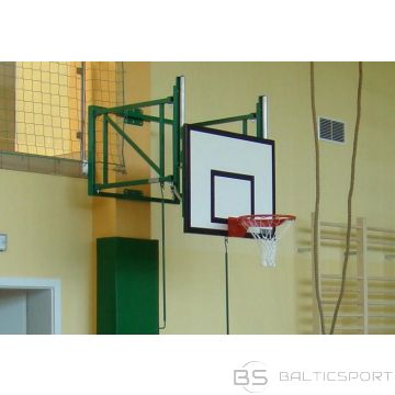 Basketbola sienas konstrukcija ar augstuma regulēšanas - 0,6-1,25 m - stacionarā