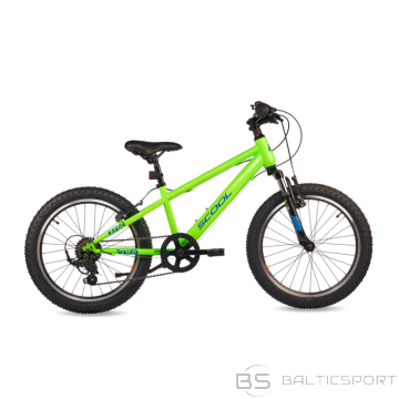 S´cool Bērnu velosipēds S'COOL Xroc, 20'' neona zaļš/okeāna krāsas