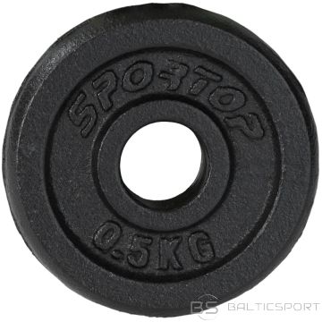 Enero Fit BLACK CAST IRON WEIGHT 0.5 KG diameter 26.5