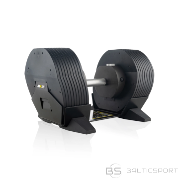 Regulējama hantele TUNTURI MX Select MX85 Hantele 5,6-38,6 kg, rievota