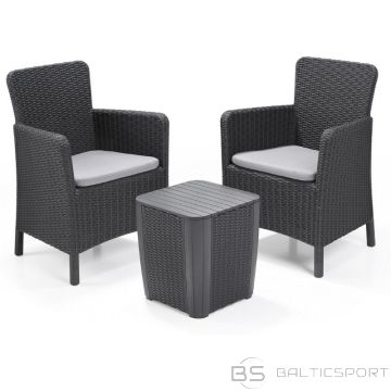 Keter Dārza mēbeļu komplekts Trenton Balcony Set pelēks
