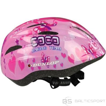 Dunlop CHILDREN&#39;S BICYCLE HELMET, ADJUSTABLE Size (48-52CM) - PINK