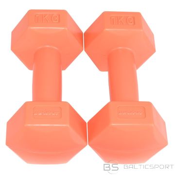 Enero Fit KOMPOZĪTA KOMPLEKTS Hanteles 2x1 KG SALMON