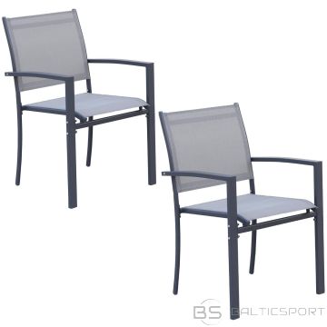 Saska Garden GARDEN CHAIR 57X570X88CM TEXTLINE SET OF 2 PCS