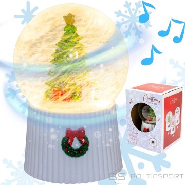Christmas Decoration 147MM LED SNOW GLOBE WITH PLAYING CHRISTMAS TREE