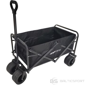 Enero Camp DELUXE TOURIST AND BEACH STROLLER, FOLDABLE 90x57x73-96CM WITH HANDLE, BLACK