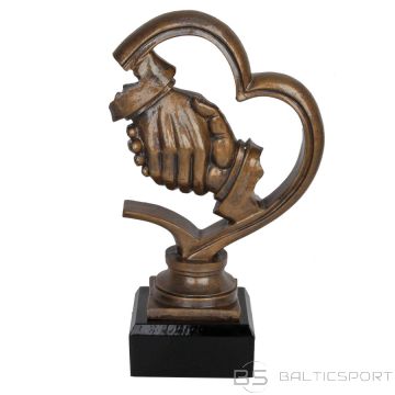 Tryumf Statuetka RST3047/BR uścisk dłoni - podziękowanie / 20 cm / złoty