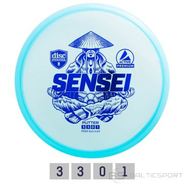 Диск для гольфа DISCMANIA Putter PREMIUM SENSEI 3/3/0/1 Синий